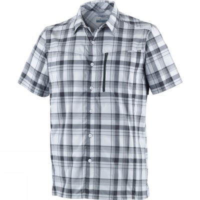 Camisa Columbia Silver Ridge Plaid Manga Corta Hombre - Azules - Chile ULS960125